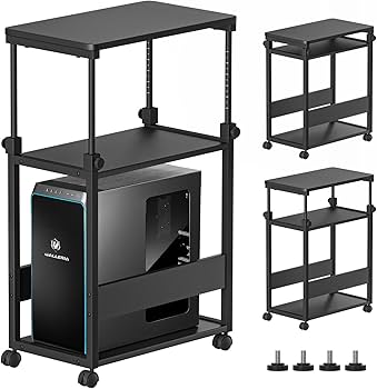 Amazon | DAIWIN パソコンワゴン pcラック 昇降式 幅35×奥行60